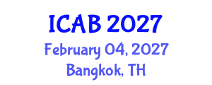International Conference on Agriculture and Biotechnology (ICAB) February 04, 2027 - Bangkok, Thailand International Conference on Agriculture and Biotechnology (ICAB) February 04, 2027 - Bangkok, Thailand