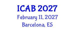 International Conference on Agriculture and Biotechnology (ICAB) February 11, 2027 - Barcelona, Spain International Conference on Agriculture and Biotechnology (ICAB) February 11, 2027 - Barcelona, Spain