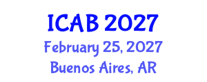International Conference on Agriculture and Biotechnology (ICAB) February 25, 2027 - Buenos Aires, Argentina International Conference on Agriculture and Biotechnology (ICAB) February 25, 2027 - Buenos Aires, Argentina