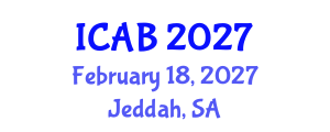 International Conference on Agriculture and Biotechnology (ICAB) February 18, 2027 - Jeddah, Saudi Arabia International Conference on Agriculture and Biotechnology (ICAB) February 18, 2027 - Jeddah, Saudi Arabia
