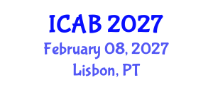 International Conference on Agriculture and Biotechnology (ICAB) February 08, 2027 - Lisbon, Portugal International Conference on Agriculture and Biotechnology (ICAB) February 08, 2027 - Lisbon, Portugal