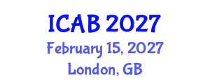 International Conference on Agriculture and Biotechnology (ICAB) February 15, 2027 - London, United Kingdom
