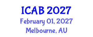 International Conference on Agriculture and Biotechnology (ICAB) February 01, 2027 - Melbourne, Australia International Conference on Agriculture and Biotechnology (ICAB) February 01, 2027 - Melbourne, Australia