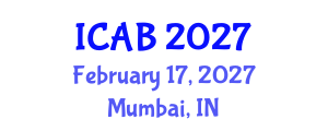 International Conference on Agriculture and Biotechnology (ICAB) February 17, 2027 - Mumbai, India International Conference on Agriculture and Biotechnology (ICAB) February 17, 2027 - Mumbai, India