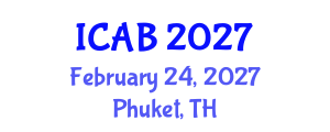 International Conference on Agriculture and Biotechnology (ICAB) February 24, 2027 - Phuket, Thailand International Conference on Agriculture and Biotechnology (ICAB) February 24, 2027 - Phuket, Thailand