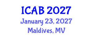 International Conference on Agriculture and Biotechnology (ICAB) January 23, 2027 - Maldives, Maldives International Conference on Agriculture and Biotechnology (ICAB) January 23, 2027 - Maldives, Maldives
