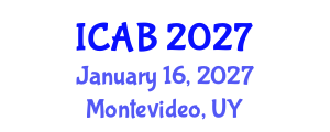 International Conference on Agriculture and Biotechnology (ICAB) January 16, 2027 - Montevideo, Uruguay International Conference on Agriculture and Biotechnology (ICAB) January 16, 2027 - Montevideo, Uruguay