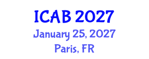 International Conference on Agriculture and Biotechnology (ICAB) January 25, 2027 - Paris, France International Conference on Agriculture and Biotechnology (ICAB) January 25, 2027 - Paris, France