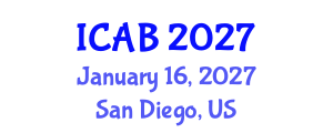 International Conference on Agriculture and Biotechnology (ICAB) January 16, 2027 - San Diego, United States International Conference on Agriculture and Biotechnology (ICAB) January 16, 2027 - San Diego, United States