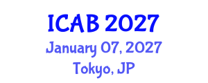 International Conference on Agriculture and Biotechnology (ICAB) January 07, 2027 - Tokyo, Japan International Conference on Agriculture and Biotechnology (ICAB) January 07, 2027 - Tokyo, Japan