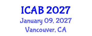 International Conference on Agriculture and Biotechnology (ICAB) January 09, 2027 - Vancouver, Canada International Conference on Agriculture and Biotechnology (ICAB) January 09, 2027 - Vancouver, Canada