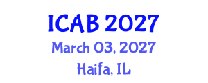 International Conference on Agriculture and Biotechnology (ICAB) March 03, 2027 - Haifa, Israel International Conference on Agriculture and Biotechnology (ICAB) March 03, 2027 - Haifa, Israel