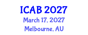 International Conference on Agriculture and Biotechnology (ICAB) March 17, 2027 - Melbourne, Australia International Conference on Agriculture and Biotechnology (ICAB) March 17, 2027 - Melbourne, Australia