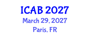 International Conference on Agriculture and Biotechnology (ICAB) March 29, 2027 - Paris, France International Conference on Agriculture and Biotechnology (ICAB) March 29, 2027 - Paris, France