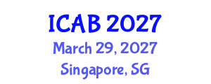 International Conference on Agriculture and Biotechnology (ICAB) March 29, 2027 - Singapore, Singapore International Conference on Agriculture and Biotechnology (ICAB) March 29, 2027 - Singapore, Singapore