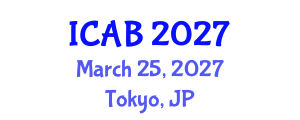 International Conference on Agriculture and Biotechnology (ICAB) March 25, 2027 - Tokyo, Japan International Conference on Agriculture and Biotechnology (ICAB) March 25, 2027 - Tokyo, Japan