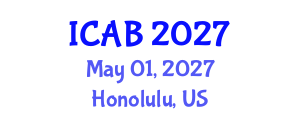 International Conference on Agriculture and Biotechnology (ICAB) May 01, 2027 - Honolulu, United States International Conference on Agriculture and Biotechnology (ICAB) May 01, 2027 - Honolulu, United States