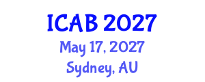International Conference on Agriculture and Biotechnology (ICAB) May 17, 2027 - Sydney, Australia International Conference on Agriculture and Biotechnology (ICAB) May 17, 2027 - Sydney, Australia