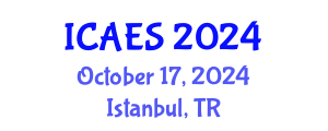 International Conference on Agriculture and Environmental Systems (ICAES) October 17, 2024 - Istanbul, Turkey