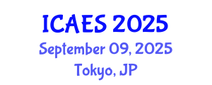 International Conference on Agriculture and Environmental Systems (ICAES) September 09, 2025 - Tokyo, Japan