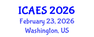International Conference on Agriculture and Environmental Systems (ICAES) February 23, 2026 - Washington, United States International Conference on Agriculture and Environmental Systems (ICAES) February 23, 2026 - Washington, United States