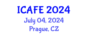International Conference on Agriculture and Food Engineering (ICAFE) July 04, 2024 - Prague, Czechia
