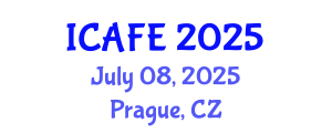 International Conference on Agriculture and Food Engineering (ICAFE) July 08, 2025 - Prague, Czechia