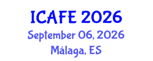 International Conference on Agriculture and Food Engineering (ICAFE) September 06, 2026 - Málaga, Spain International Conference on Agriculture and Food Engineering (ICAFE) September 06, 2026 - Málaga, Spain