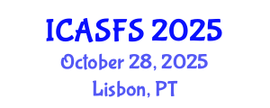International Conference on Agriculture and Sustainable Food Systems (ICASFS) October 28, 2025 - Lisbon, Portugal