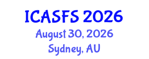 International Conference on Agriculture and Sustainable Food Systems (ICASFS) August 30, 2026 - Sydney, Australia