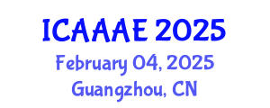 International Conference on Agriculture, Animal and Aquaculture Engineering (ICAAAE) February 04, 2025 - Guangzhou, China