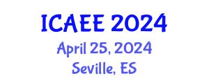 International Conference on Agriculture, Ecosystems and Environment (ICAEE) April 25, 2024 - Seville, Spain