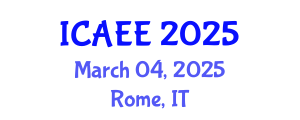 International Conference on Agriculture, Ecosystems and Environment (ICAEE) March 04, 2025 - Rome, Italy