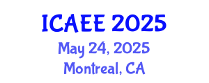 International Conference on Agriculture, Ecosystems and Environment (ICAEE) May 24, 2025 - Montreal, Canada