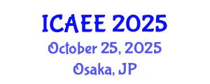 International Conference on Agriculture, Ecosystems and Environment (ICAEE) October 25, 2025 - Osaka, Japan