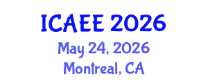 International Conference on Agriculture, Ecosystems and Environment (ICAEE) May 24, 2026 - Montreal, Canada