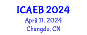 International Conference on Agriculture, Environment and Biotechnology (ICAEB) April 11, 2024 - Chengdu, China