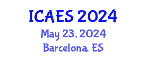 International Conference on Agriculture, Environment and Sustainability (ICAES) May 23, 2024 - Barcelona, Spain