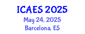 International Conference on Agriculture, Environment and Sustainability (ICAES) May 24, 2025 - Barcelona, Spain