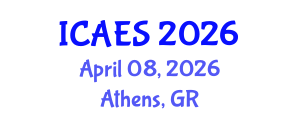 International Conference on Agriculture, Environment and Sustainability (ICAES) April 08, 2026 - Athens, Greece