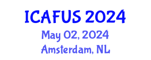 International Conference on Agriculture, Food and Urbanizing Society (ICAFUS) May 02, 2024 - Amsterdam, Netherlands