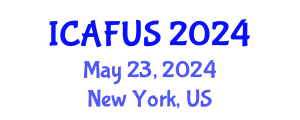 International Conference on Agriculture, Food and Urbanizing Society (ICAFUS) May 23, 2024 - New York, United States