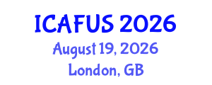 International Conference on Agriculture, Food and Urbanizing Society (ICAFUS) August 19, 2026 - London, United Kingdom