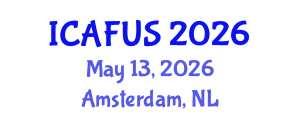 International Conference on Agriculture, Food and Urbanizing Society (ICAFUS) May 13, 2026 - Amsterdam, Netherlands