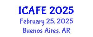 International Conference on Agriculture, Forestry and Environment (ICAFE) February 25, 2025 - Buenos Aires, Argentina