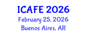 International Conference on Agriculture, Forestry and Environment (ICAFE) February 25, 2026 - Buenos Aires, Argentina
