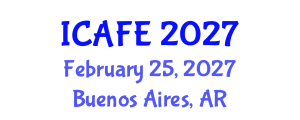 International Conference on Agriculture, Forestry and Environment (ICAFE) February 25, 2027 - Buenos Aires, Argentina International Conference on Agriculture, Forestry and Environment (ICAFE) February 25, 2027 - Buenos Aires, Argentina