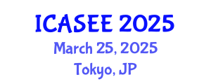 International Conference on Agriculture Science and Environment Engineering (ICASEE) March 25, 2025 - Tokyo, Japan
