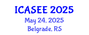 International Conference on Agriculture Science and Environment Engineering (ICASEE) May 24, 2025 - Belgrade, Serbia