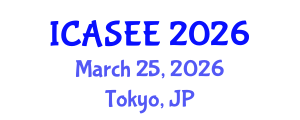 International Conference on Agriculture Science and Environment Engineering (ICASEE) March 25, 2026 - Tokyo, Japan